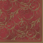 Ubrousky Maki Red & Gold, 33 x 33 cm, 3vr., 20ks