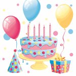 Ubrousky Maki B'day Cake with Balloons, 33 x 33 cm, 3vr., 20ks