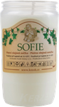 Svíčka olejová SOFIE 120g bílá, v. 9,5cm, ~ 1,5-2 dny