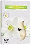 Svíčka čajová WHITE FLOWERS  6ks G