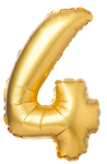 Balónek fóliový číslo č. 4, 40 cm