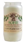 Svíčka olejová SOFIE 115g, bílá v. 9,5cm