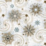 Ubrousky Daisy Gold & Turquoise Stars And Twirls, 33 x 33 cm, 3vr., 20 ks