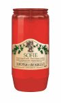 Svíčka olejová SOFIE 180g červená, v. 14cm, ~ 3 dny