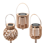 Lampa solární ANTIQUE, v. 35.5 cm MIX teplé bílé vzory