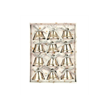 Zvonky stříbrné 12 ks v krabičce  2,5 cm