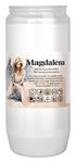 Svíčka olejová MAGDALÉNA 180g bílá, v. 14cm, ~ 2,5 dne