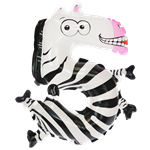 Balón foliový číslo zvířátko č. 5 45x36cm