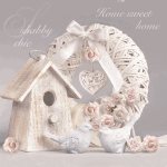 Ubrousky Maki Shabby Chic with Birdhouse, 33 x 33 cm, 3vr., 20ks NE