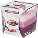 Svíčka ve skle tříbarevná FROZEN BERRIES 170g, v. 8cm