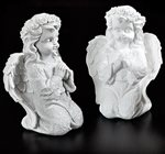 Andílek sádrový šedý L13, v. 16cm