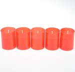 Svíčka parafínová 5x45g červená, v. 6cm