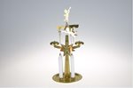 Svícen zvonící se 4 svíčkami - zlatý