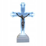 Kříž elektrický modrý, v. 12,5cm