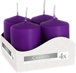 Svíčka adventní FIALOVÁ 40/60mm