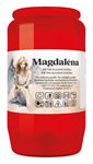 Svíčka olejová MAGDALÉNA 110g červená, v. 9,5cm, ~ 1,5 dne