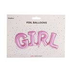 Balónek fólie GIRL růžový 74x33 cm