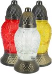 Lampa skleněná 190 MIX,  80g, v. 25cm