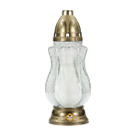 Lampa pietní skleněná 845 NZ ZL Bezb