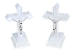 Kříž svítící LED bílé světlo, v. 13 cm