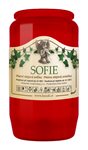 Svíčka olejová SOFIE 100g červená, v. 9,5cm